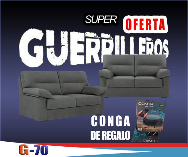 Oferta Sofá 3 + 2 plazas guerrilleros nº 70