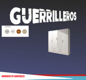 Armario 4 Puertas Guerrilleros